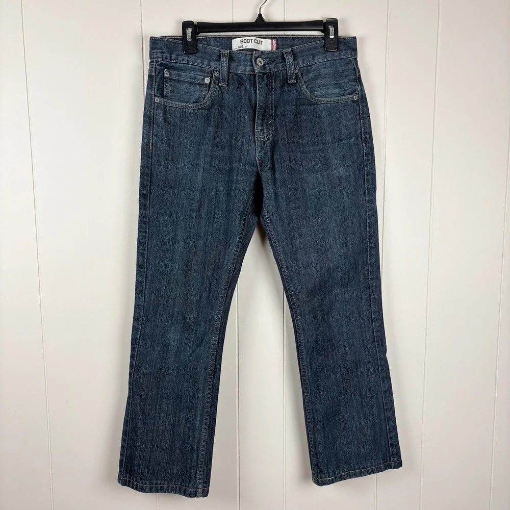 Levis 527 Y2K Boot Cut Jeans 31x30 Dark Wash Denim Low Rise Slim Fit